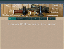 Tablet Screenshot of clarissono.de